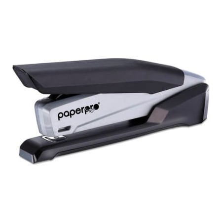 Accentra PaperPro Spring-Powered Desktop Stapler, 20 Sheet Capacity, Black/Gray 1100